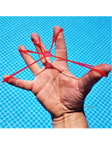 Ejercitador de Manos FlexEx Rojo - Paquete de 20 Unidades Resistencia Media