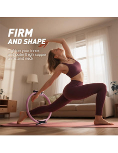 Kit de Pilates en Casa XiaoKJ con Anillo 35.56 cm y Bandas 2