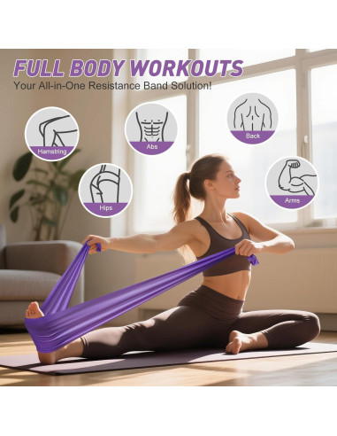 Kit de Pilates en Casa XiaoKJ con Anillo 35.56 cm y Bandas