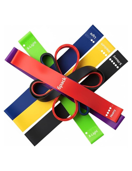 Juego de Bandas de Resistencia Genérico 6 Niveles Multicolor
