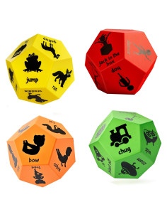 Paquete de 4 Dados de Actividad para Niños - Covelico