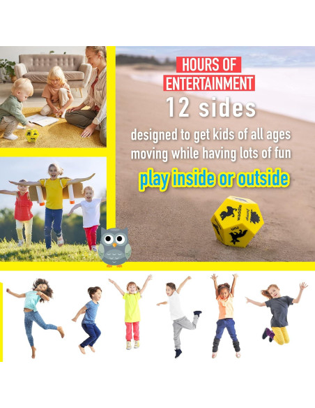 Paquete de 4 Dados de Actividad para Niños - Covelico