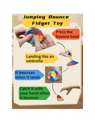 12 Tazones Rebotadores Camuflaje Natalieenati - Juguetes Antiestrés