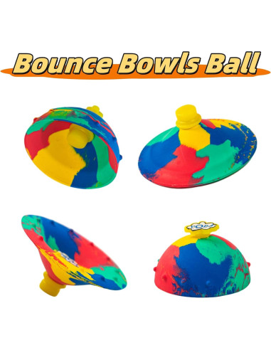 12 Tazones Rebotadores Camuflaje Natalieenati - Juguetes Antiestrés