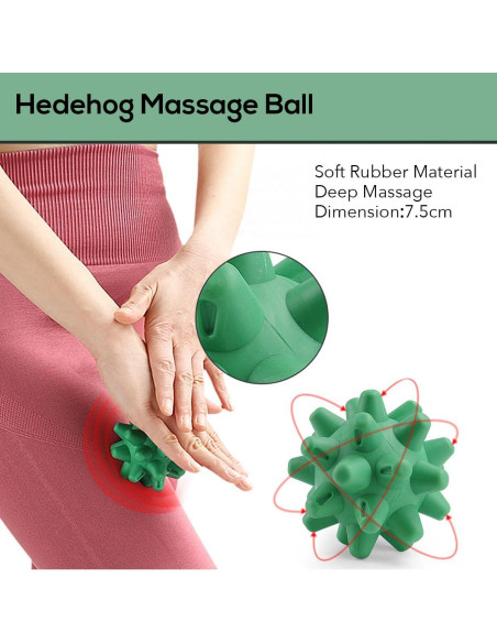 Juego de Pelotas de Masaje 7 Piezas MUMUWIND - Alivio Fascitis