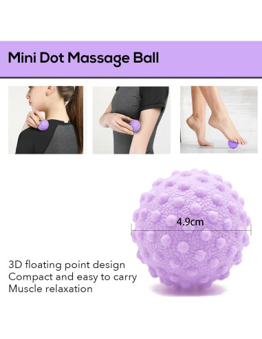 Juego de Pelotas de Masaje 7 Piezas MUMUWIND - Alivio Fascitis