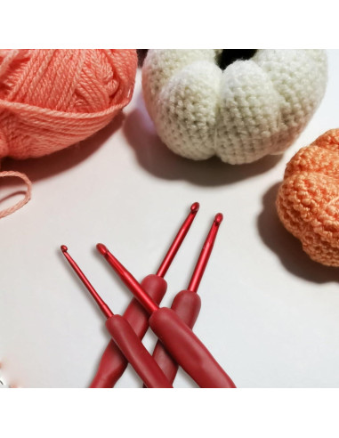 Juego de Ganchillos de Crochet Ergonomicos WINDAWNKE 9 Pcs