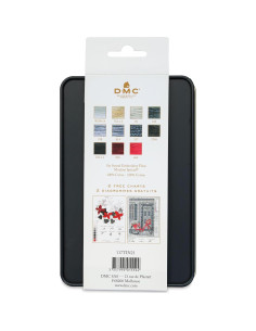 Hilo de Bordado DMC Negro en Lata - 24 Madejas 7.95m 2