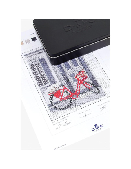 Hilo de Bordado DMC Negro en Lata - 24 Madejas 7.95m