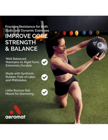 Bola Medicinal Aeromat Extreme Elite 4.5 kg Azul - 25.4 cm