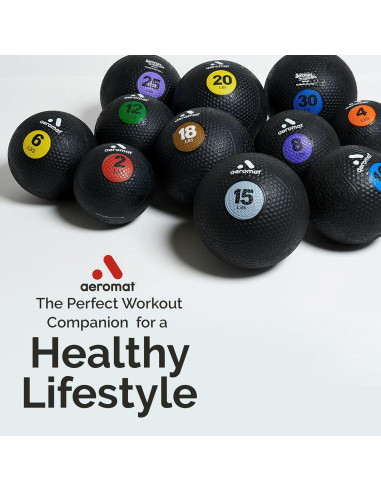 Bola Medicinal Aeromat Extreme Elite 4.5 kg Azul - 25.4 cm