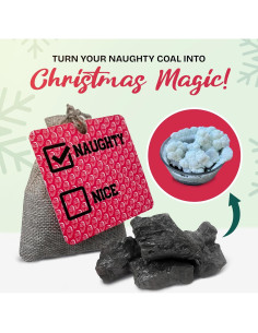 Bolsa de Carbón Real 82 g - Regalo de Broma Navideño 2