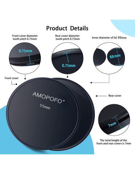 Tapa de Lente de Metal 55 mm SHEYOU - Alta Calidad