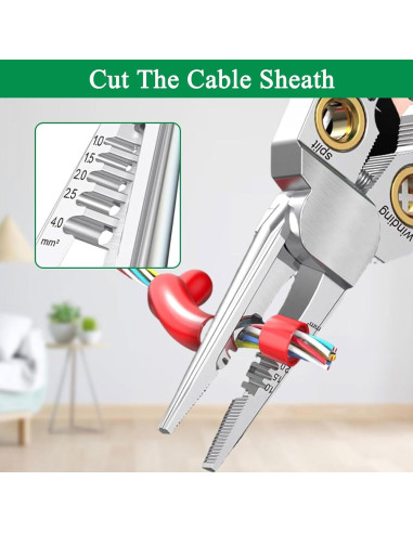 Destripador de Cables 8 en 1 Genérico con Probador de Voltaje