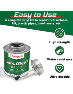 Cemento de Vinilo Yeardera 57.5g - Pegamento Impermeable para PVC 2