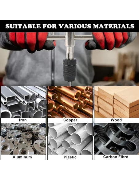 Juego de Machos Métricos 10 Pcs OFNMY M3 a M12 con Llaves