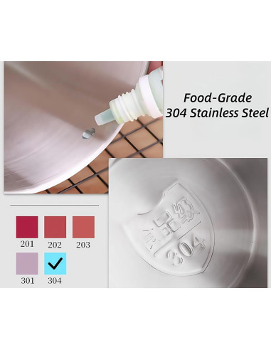 Contenedor de Grasa de Tocino Komost 1.3L Acero Inoxidable Rojo