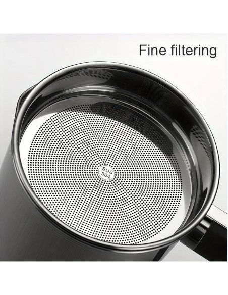 Contenedor de Grasa de Tocino Komost 1.3L Acero Inoxidable Rojo