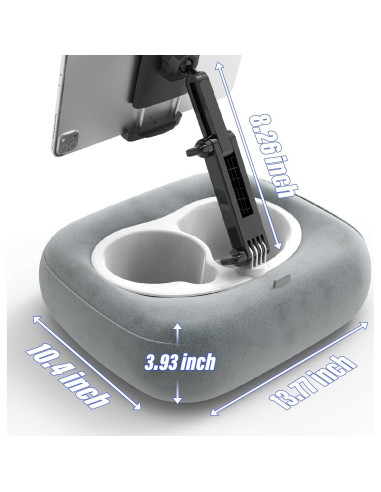 Soporte de Almohada para Tableta LYFICCS 360 Ajustable Gris