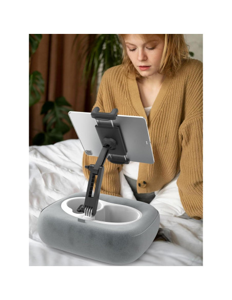 Soporte de Almohada para Tableta LYFICCS 360 Ajustable Gris