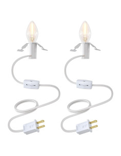 Luces de Pueblo Navideño SURAIELEC con Bombilla LED C7 - Juego de 2