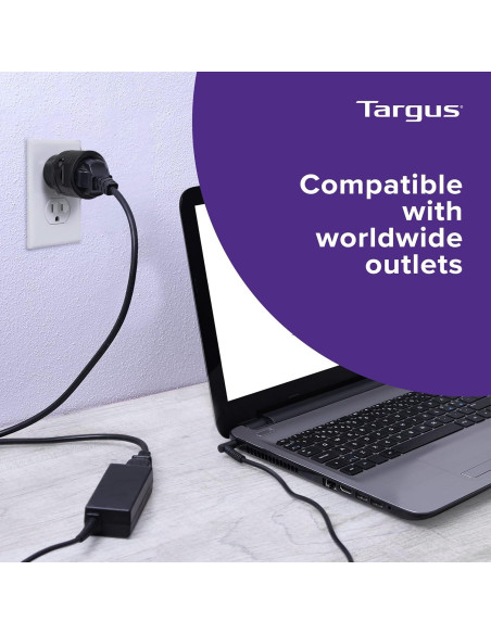 Adaptador de Viaje Universal Targus APK01AP-52, 145g, Negro