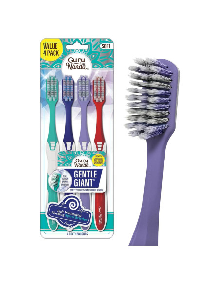 Cepillo de Dientes GuruNanda Gentle Giant con Cerdas Espirales