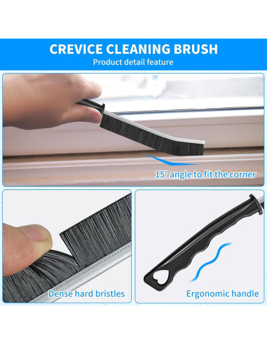 Juego de Cepillos de Limpieza 4TH - 12 Piezas para Rincones