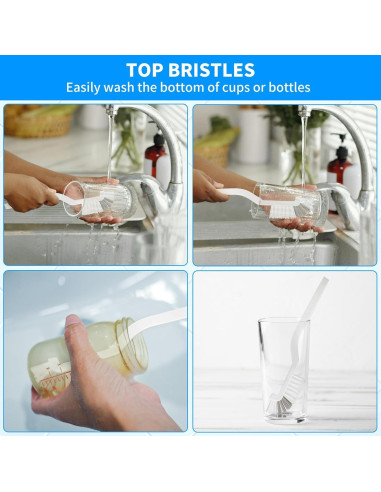 Juego de Cepillos de Limpieza 4TH - 12 Piezas para Rincones