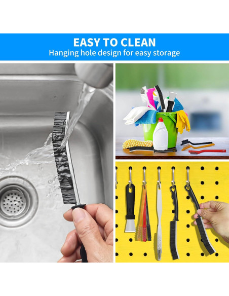 Juego de Cepillos de Limpieza 4TH - 12 Piezas para Rincones