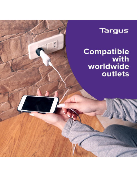 Adaptador de Viaje Universal Targus APK01AP-52, 145g, Negro
