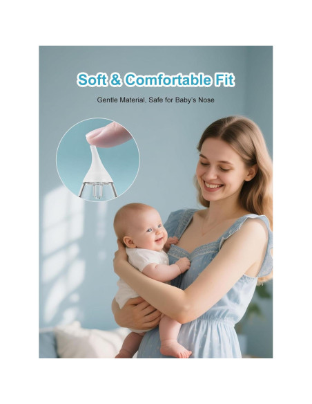 6 Puntas de Silicona para Aspirador Nasal Bebés Gourd
