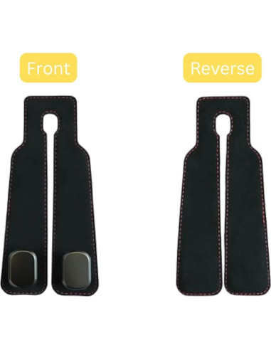 Ganchos para bolso de coche QCGK-11217 - Soporte negro 2 unidades