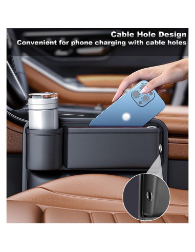 Organizador de Espacio entre Asientos Rainyanunite - Blanco, Lado Conductor