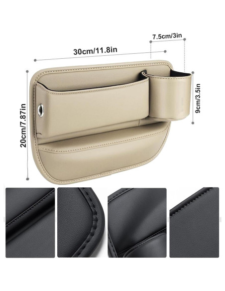 Organizador de Espacio entre Asientos Rainyanunite - Blanco, Lado Conductor