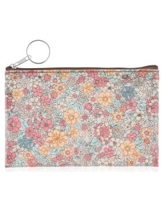 Monedero Pequeño Amabro Beige para Mujeres con Cremallera