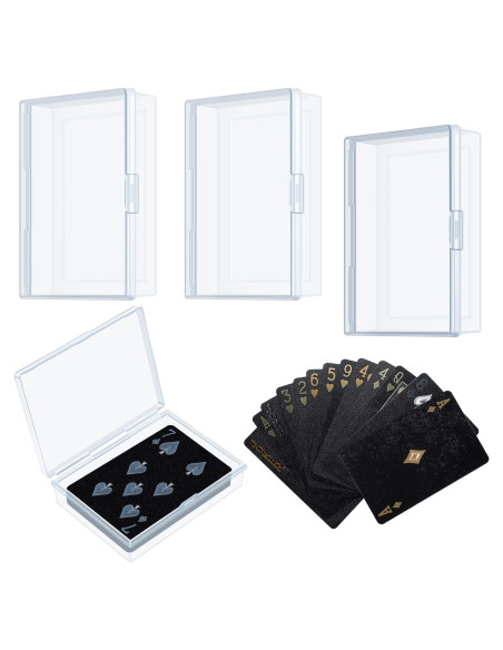 Estuche de Cartas Jetec - 3 Piezas Plástico Transparente