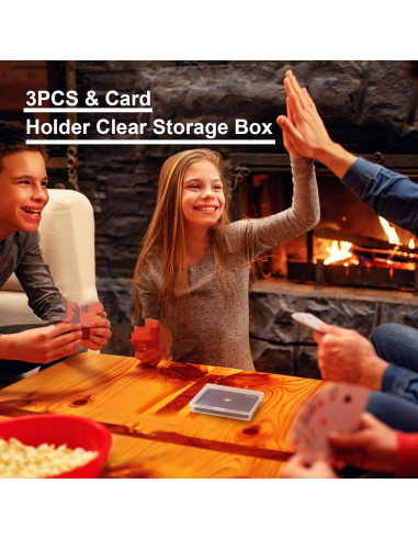 Estuche de Cartas Jetec - 3 Piezas Plástico Transparente
