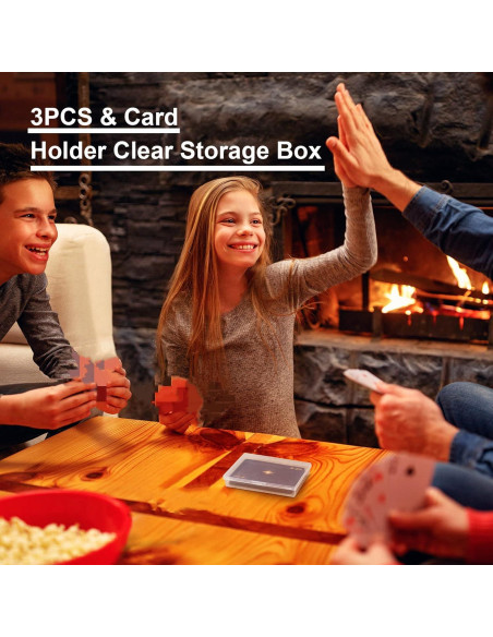 Estuche de Cartas Jetec - 3 Piezas Plástico Transparente