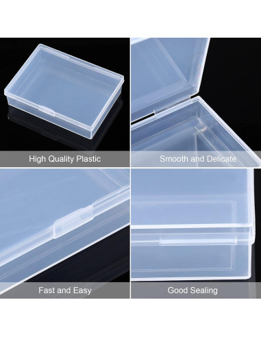 Estuche de Cartas Jetec - 3 Piezas Plástico Transparente