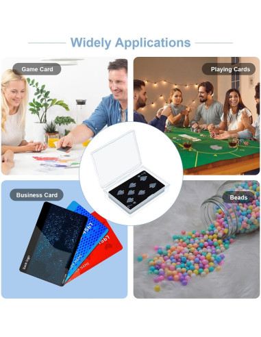 Estuche de Cartas Jetec - 3 Piezas Plástico Transparente