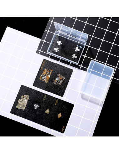 Estuche de Cartas Jetec - 3 Piezas Plástico Transparente