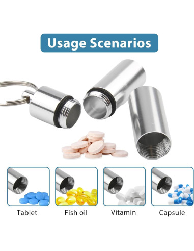 Juego de 10 Estuches para Pastillas Vocect con Llaveros