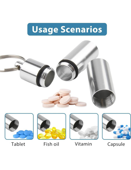 Juego de 10 Estuches para Pastillas Vocect con Llaveros