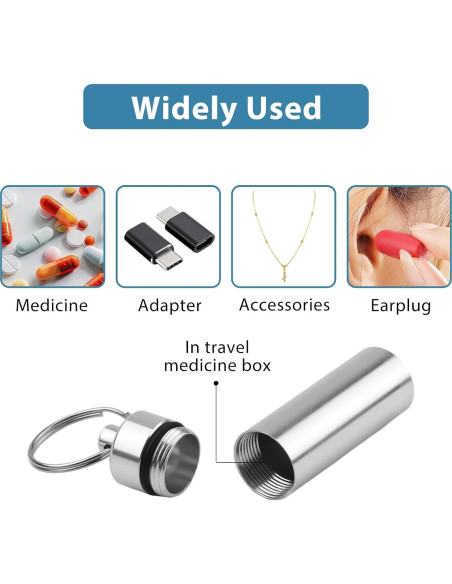 Juego de 10 Estuches para Pastillas Vocect con Llaveros