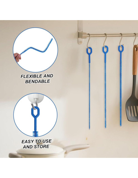 Juego de 6 cepillos limpiadores de pajitas Lasuroa 32 cm