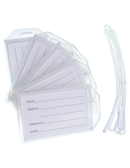 Paquete de 5 Etiquetas de Equipaje Rígidas Specialist ID 15.24 cm