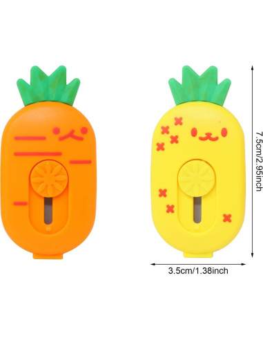 Cuchillos Utilitarios Mini Honbay 3PCS Fruta Piña Fresa Zanahoria