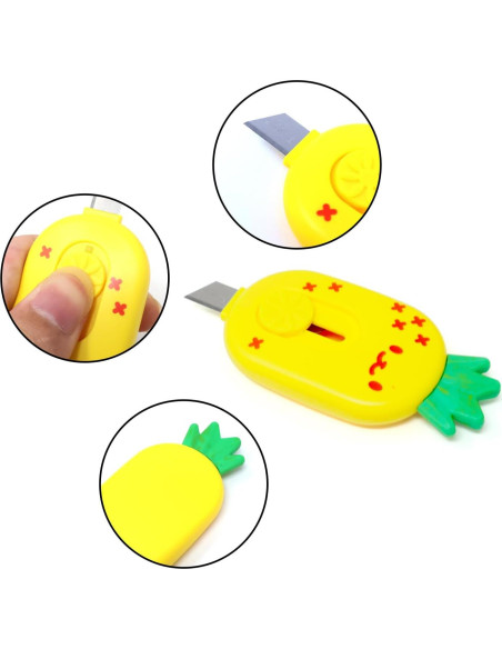 Cuchillos Utilitarios Mini Honbay 3PCS Fruta Piña Fresa Zanahoria