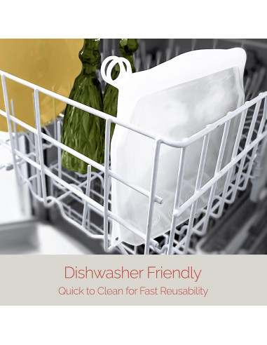 Bolsas de Silicona Reutilizables Reli. Snack 500 ml - 2 Paquete